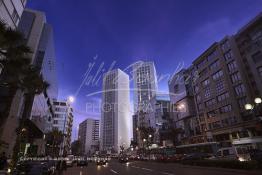 Image du Maroc Professionnelle de  Le Casablanca Twin Center est situé sur le Boulevard Zerktouni, ce quartier fait partie du centre moderne de la ville,  Dimanche 11 Février 2007. (Photo / Abdeljalil Bounhar) 